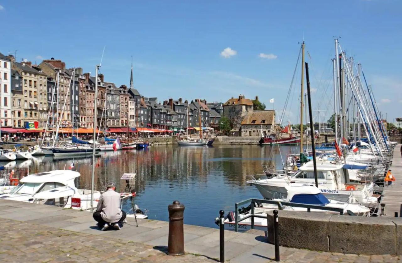 Maison Cosy Proche De La Plage De Honfleur Lägenhet Exteriör bild